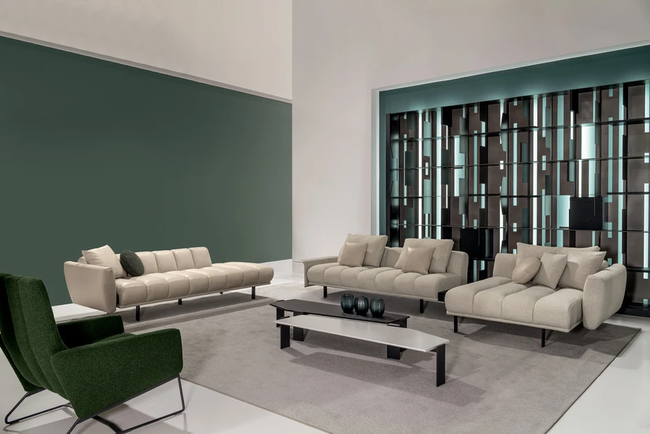 Blockbau is the result of a fruitful collaboration between Cantori and Maurizio Manzoni, born from a common desire to unpack a new, contemporary concept of living