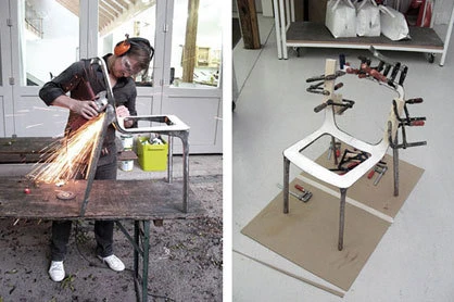 Stefan Diez in seinem Atelier