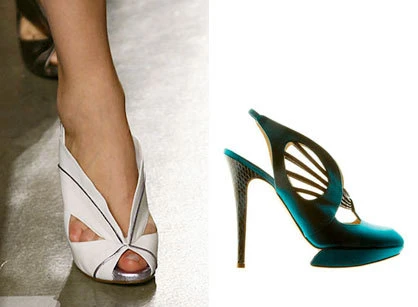 Mutiges Spiel mit Formen und Materialien von Nicholas Kirkwood - FS 2008