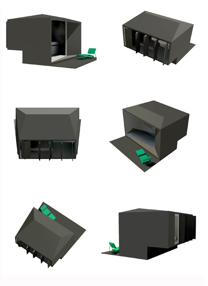 'Landed', a prefab-house by Eric Degenhardt for Richard Lampert