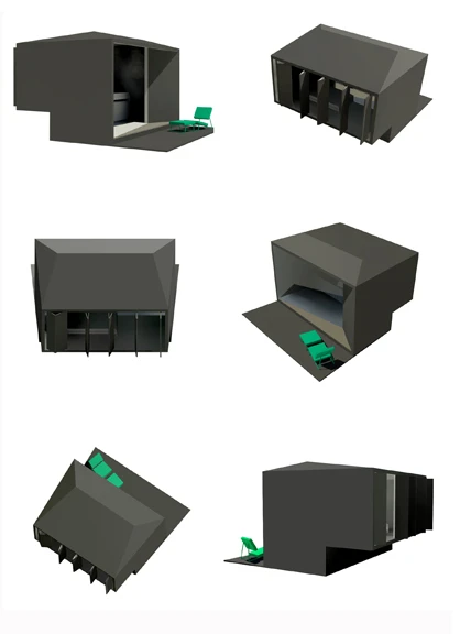 'Landed', a prefab-house by Eric Degenhardt for Richard Lampert