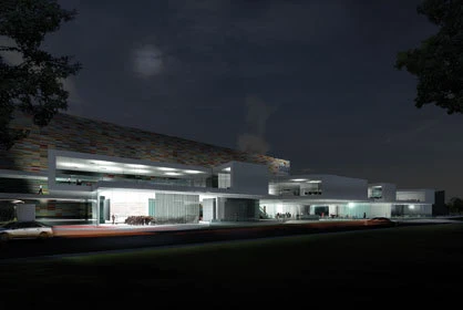 All offices are accommodated at one level on the first floor. The ground floor houses a showroom, conference and training facilities as well as a foyer area.