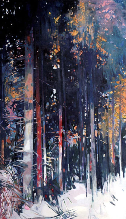 "Norderhelle 2", 2008, Öl auf Leinwand, 220 x 130 cm