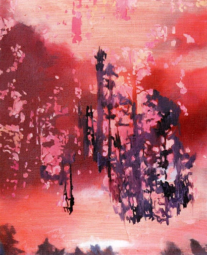 "Rot", 2008, Öl auf Leinwand, 60 x 50 cm