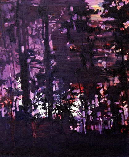 "Lila", 2008, Öl auf Leinwand, 60 x 50 cm