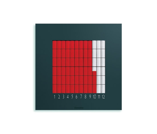 'Quadro' wall clock, Heinz Mutter for ChronArte, 2002