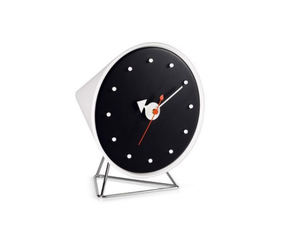 'Cone' clock, George Nelson, 1954; now produced by Vitra