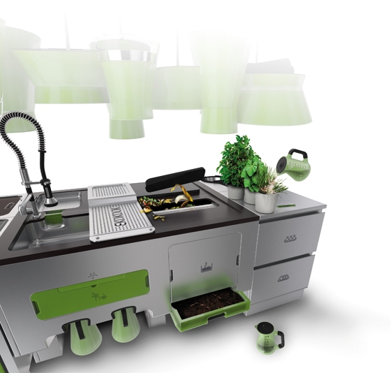 'Ekokook' concept kitchen by Faltazi (Victor Massip & Laurent Lebot), 2010
