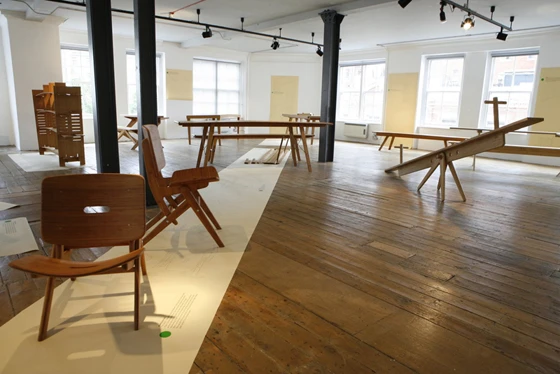 'Grassworks' collection by Jair Straschnow, exhibited at the Aram Gallery in London, 2009