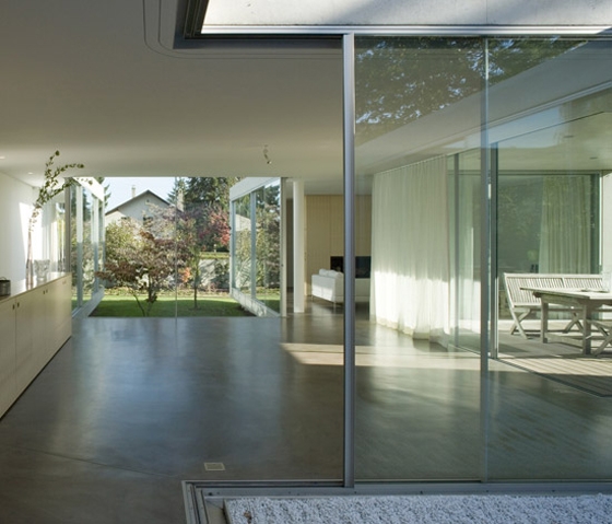 Vitrocsa sliding window, Villa in the French-speaking part of Switzerland; Architect: Andrea Bassi Photographer: Yves Andre
