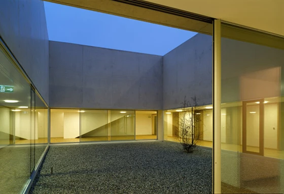 Vitrocsa sliding window, Centre Funéraire Nyon; Architect: Aeby & Perneger Photographer: Thomas Jantscher