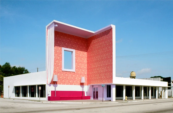 Urban intervention and Miami icon 'The Living Room' by Robert Behar and Rosario Marquardt, 2001