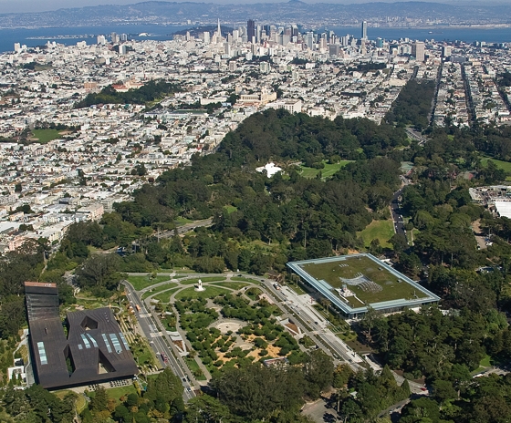 Aerial view of the Goldengate Park, San Francisco, photographer: Tom Fox, SWA Group