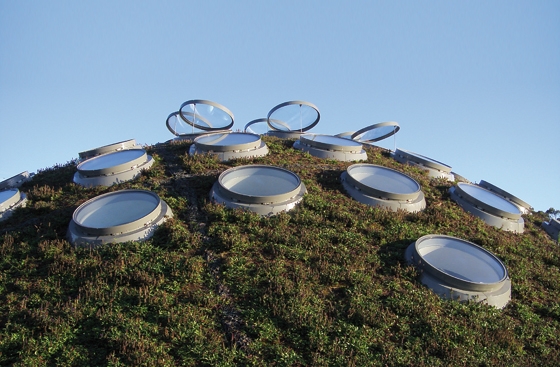 Skylights in the roof allow sunlight to reach the living rainforest and coral reef. They also open automatically to allow heat to escape, photographer: Justine Lee © Rpbw, Renzo Piano Building Workshop