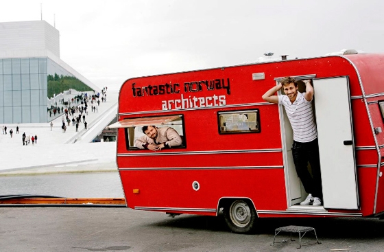 'Fantastic Caravan' project in Oslo by Fantastic Norway; photo Dagbladet