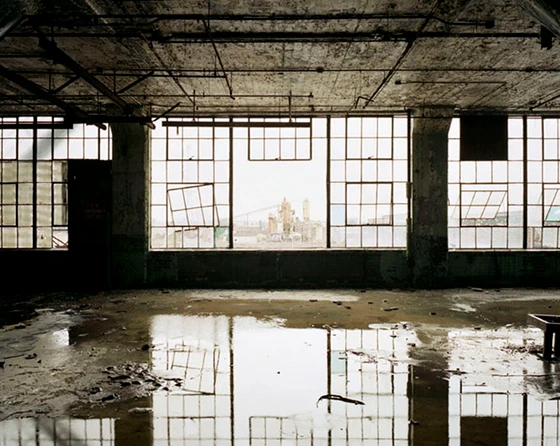 The Fisher Body Plant #21, Detroit. The building was originally constructed to produce bodies for Buick and Cadillac and was abandoned in 1991; photo Sean Hemmerle, March 2008