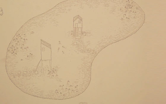 In "Pond City" the buildings are placed right in the middle of the lake, like small moated castles which can only be accessed by bridges