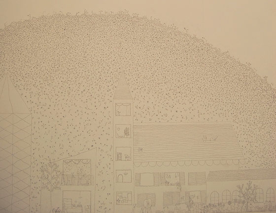 Filigree drawing of Ishigami's phantastic visions