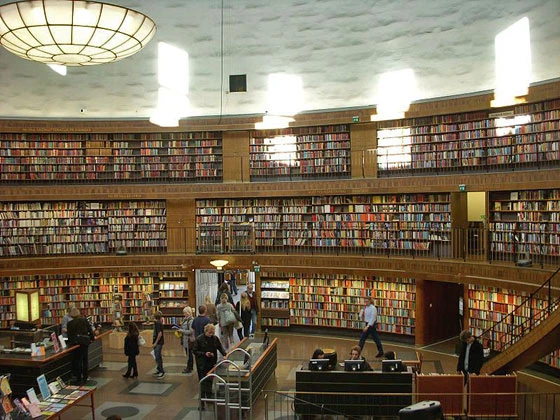 Stadsbiblioteket Stockholm by Gunnar Asplund, 1928