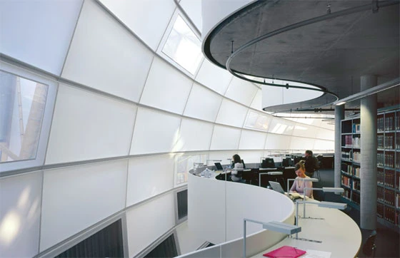 Philological Library, FU Berlin by Norman Foster; photo © Reinhard Görner