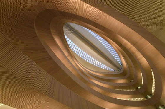 Library of University of Zurich, Faculty of Law by Santiago Calatrava, 2005 © Ralph Richter/archenova