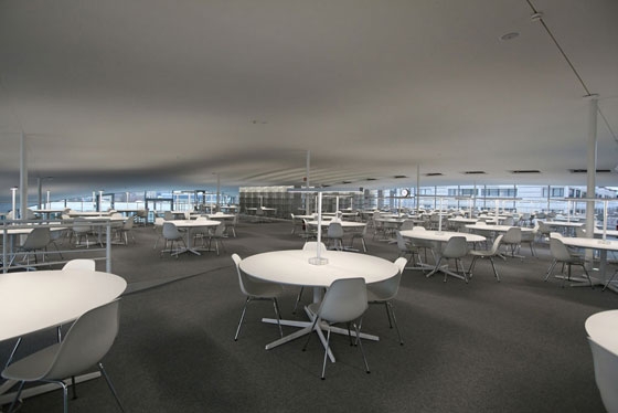 Cafeteria dRolex Learning Centers, Ecole Polytechnique Fédérale de Lausanne by Sanaa