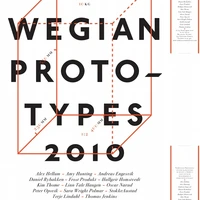 Poster design for the 2010 edition of Norwegian Prototypes by Molly Kyhl. The exhibition was curated by Norwegian designers Amy Hunting and Kim Thome