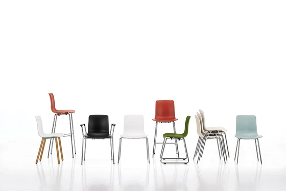 Jasper Morrison's new 'HAL' range for Vitra, 2010: 'We've spent three years working out what shape it should be. You'd be amazed how many one-piece shells aren't worked out at all, which are not comfortable'; photo Marc Eggimann © Vitra (www.vitra.com)