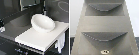 Waschtische aus Beton von OGGI