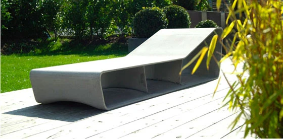 Longchair Eternit EL 2050 von Dominique Haelg/Labelform