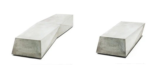 Modulares Banksystem "Cementum Bloc" von viteo