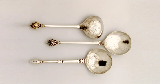 Historische Silberlöffel, © Museum für Kunst und Gewerbe Hamburg