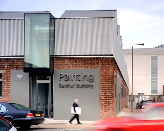 Haworth Tompkins Architects has transformed a former factory into 'a new machine for painting'; photo: Philip Vile