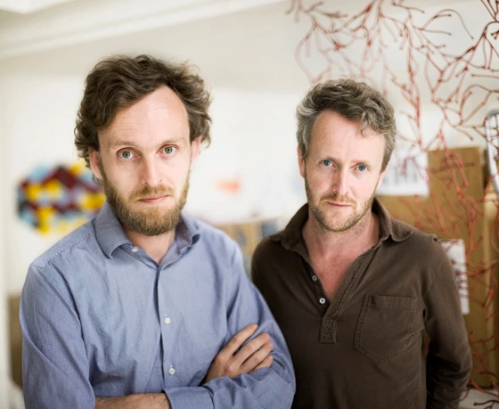 'We've done a lot of disasters. But we've had the chance to do best-sellers, too. It's a mix, really': Ronan Bouroullec (right), pictured with brother Erwan, on the successes and frustrations of a prolific 15-year creative career