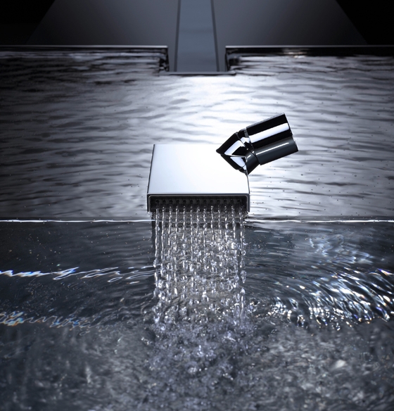 A highly rational bath tap from Sieger Design's new 'Deque' collection range for German manufacturer Dornbracht