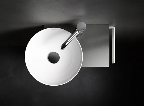 Designed by German studio Busalt Design, 'Insert', manufactured by Alape, is a wash-stand ensemble devised specifically for tighter spaces
