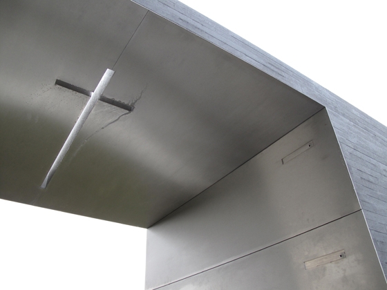 Unlike those adjacent to it, architect Pedro Dias's tomb for the Duarte family features a void at its centre, encouraging visitors to enter it and to contemplate, while also framing views of the surrounding landscape; photos Pedro Dias