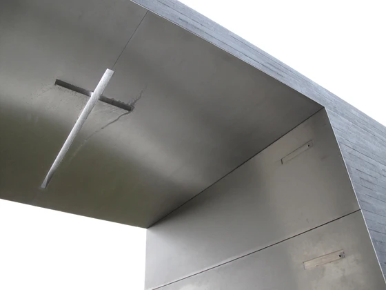 Unlike those adjacent to it, architect Pedro Dias's tomb for the Duarte family features a void at its centre, encouraging visitors to enter it and to contemplate, while also framing views of the surrounding landscape; photos Pedro Dias