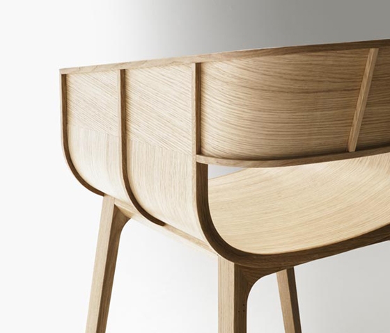 'Maritime' timber chair by Benjamin Hubert for Casamania, launching at this year's Milan Salone del Mobile