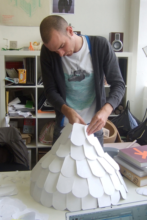 Benjamin Hubert in his London-based studio