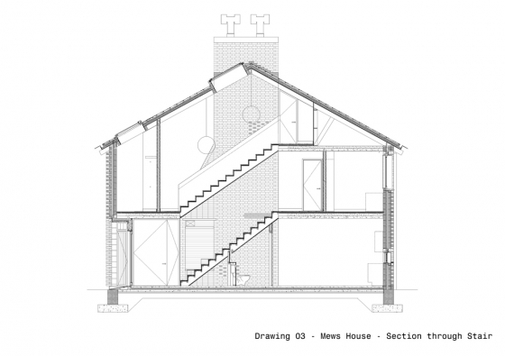 Mews House elevation; © TAKA architects