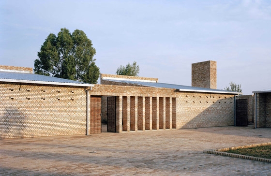 Dominikus Stark’s Education Center in Rwanda uses locally produced materials in its construction; photo: Florian Holzherr