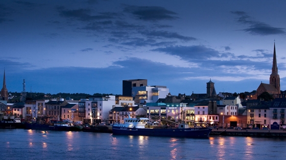 The Wexford Opera House, a collaboration between the Irish state's Office of Public Works and London-based Keith Williams Architects, whose visibility increases the further away from it you are; photos Ros Kavanagh