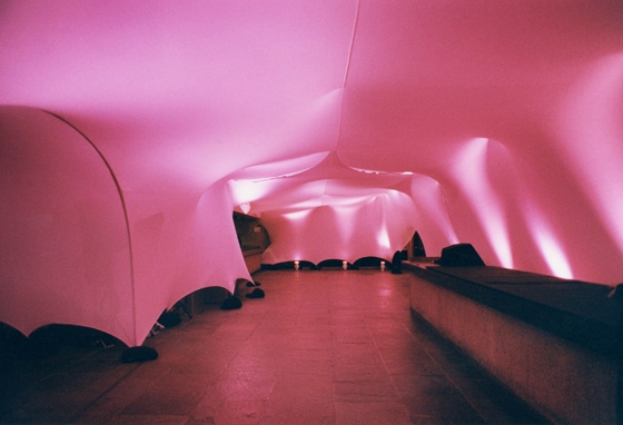 Textile installation at the Whitney Museum of American Art; Photo © Gisela Stromeyer