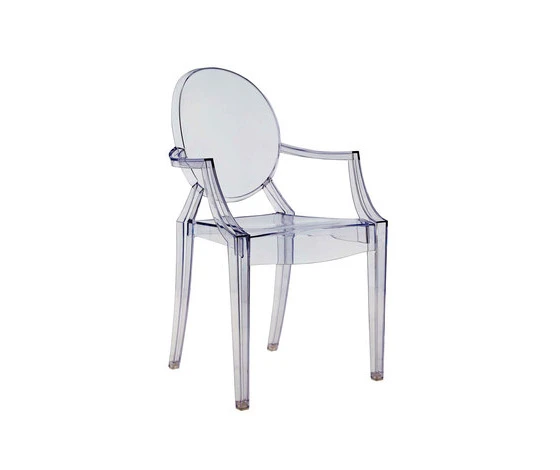 Louis Ghost, Kartell, Designer Phillipe Starck, 2004, transparent polycarbonate injected in a single mould