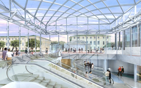 In architectural terms there is a strong relationship between The Museum of Law Enforcement and Law Enforcement Memorial which sits in the square. Both are designed by Davis Buckley architects