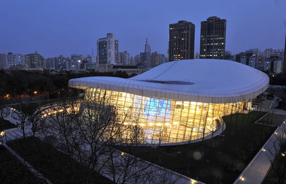 The entrance canopy is a huge space-frame structure which will be colonised by plantlife