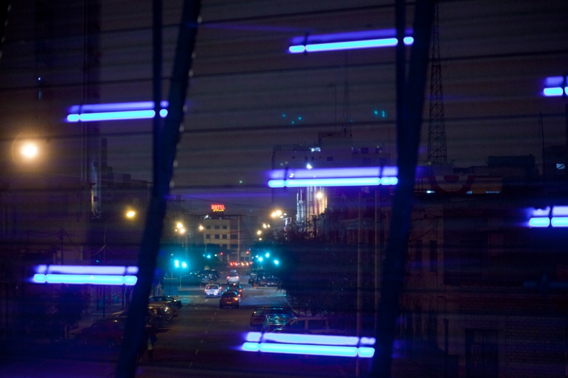 Each light contains a row of LEDs that act as pixels, allowing flexibility and control of the light output; photo © Cinimod Studio Ltd