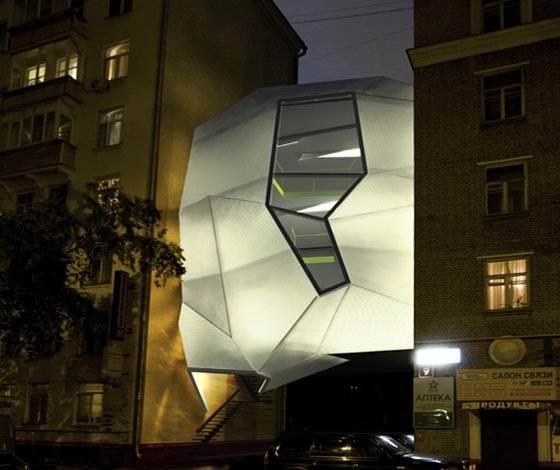 Parasite Office za bor architects 2011 3D and Photographs: Peter Zaytsev
