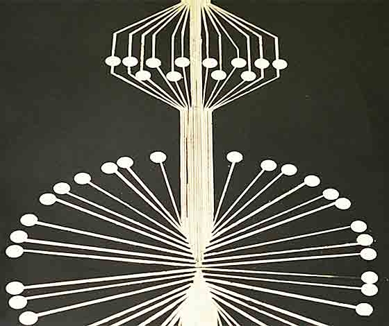 'Urushi musical interface', by Yuri Suzuki, a touch panel style instrument which uses the principle of gold inlay